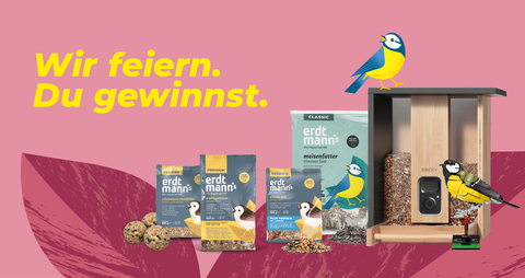 Erdtmann - 1x smarte Futterstation, 64x Jubiläums Paket