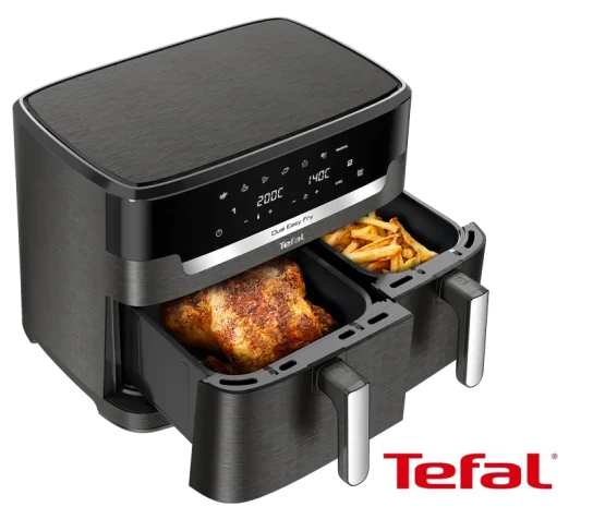 essen & trinken - 1 von 3 Doppelkammer-Heißluftfritteusen von Tefal im Wert von je 369 €