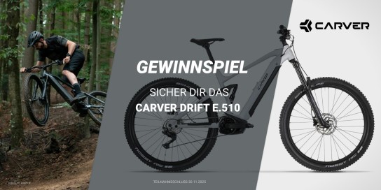 Fahrrad XXL - Fahrrad Carver Drift E.510 im Wert von 4.199,99 € (UVP)