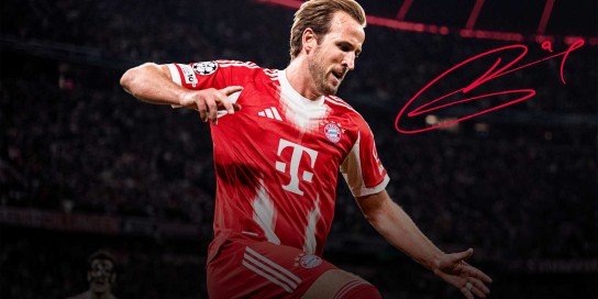 FC Bayern - ein signiertes Home Trikot von Harry Kane