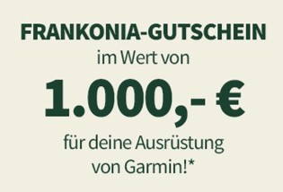 Frankonia - 1000€ Frankonia Gutschein für eine Ausrüstung von Garmin