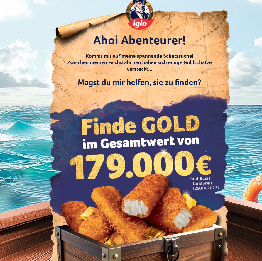 iglo - 37x1 Goldbarren 50 g (Produktkauf)