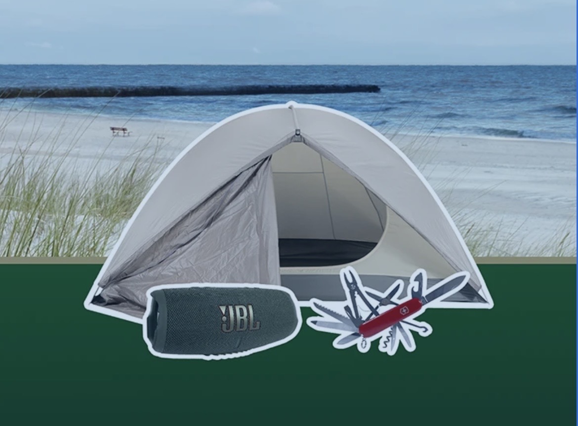 Jever - 2 x Abenteuer-Paket mit Strandmuschel, JBL Charge 5 Soundbox und Victorinox Taschenmesser
