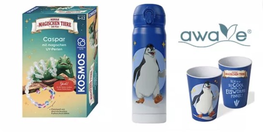 JOLLY - Magische Tiere-Fanpaket:  1 x Fädelspaß Caspar von Kosmos, 1 x Schule der magischen Tiere Set von Schleich uvm