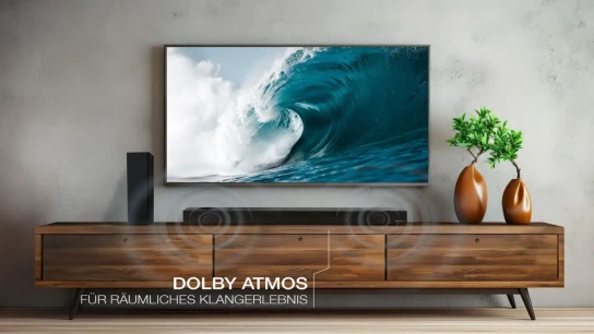 KINO.de - PEAQ Heimkino-Set besteht aus einem 55 Zoll QLED Google TV und einer leistungsstarken Soundbar