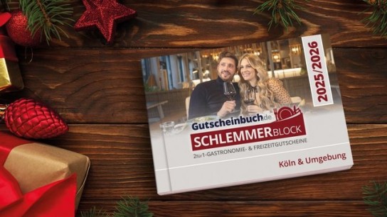 koeln magazin - 3×1 Exemplar des Gutscheinbuch.de Schlemmerblocks Köln & Umgebung 2025/2026