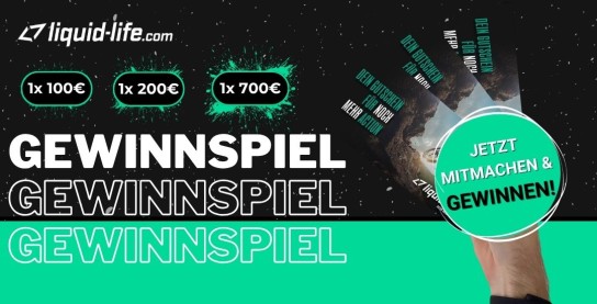 Liquid-Life - 1× Liquid-Life Gutscheine im Gesamtwert von 1.000 €