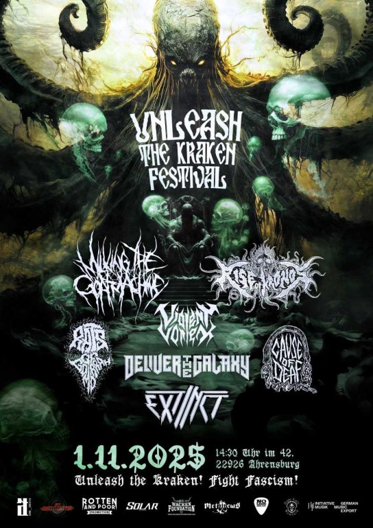 metal.de - 1 x 2 Tickets für das Unleash The Kraken Festival 2025 (findet am 01. November 2025 im Juki42 in Ahrensburg statt)