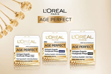 Müller - 1 von 15 Pflegepaketen von L’Oréal Paris Age Perfect Collagen Experte Sets
