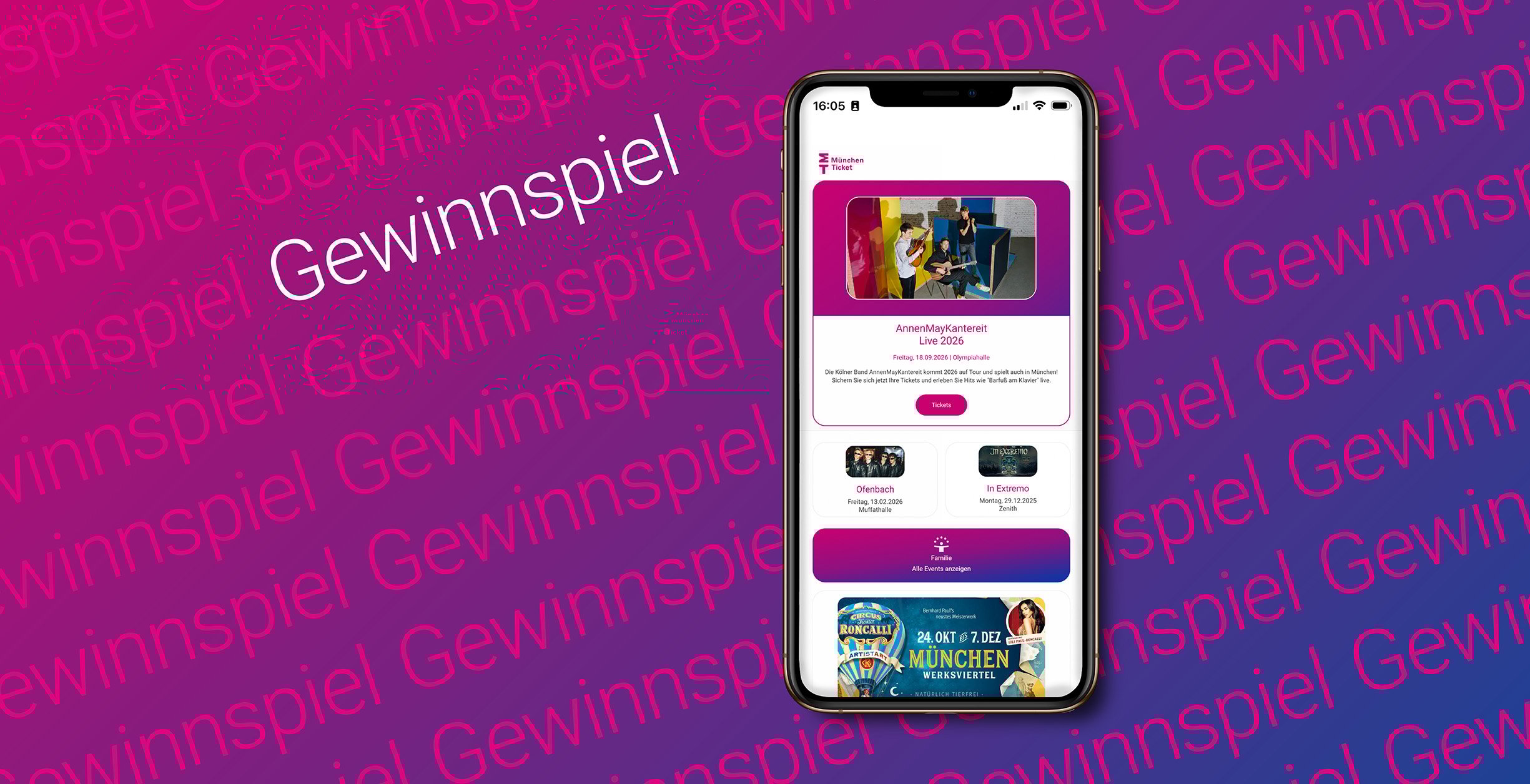 muenchenticket.de - ein München Ticket Gutschein im Wert von 150 €