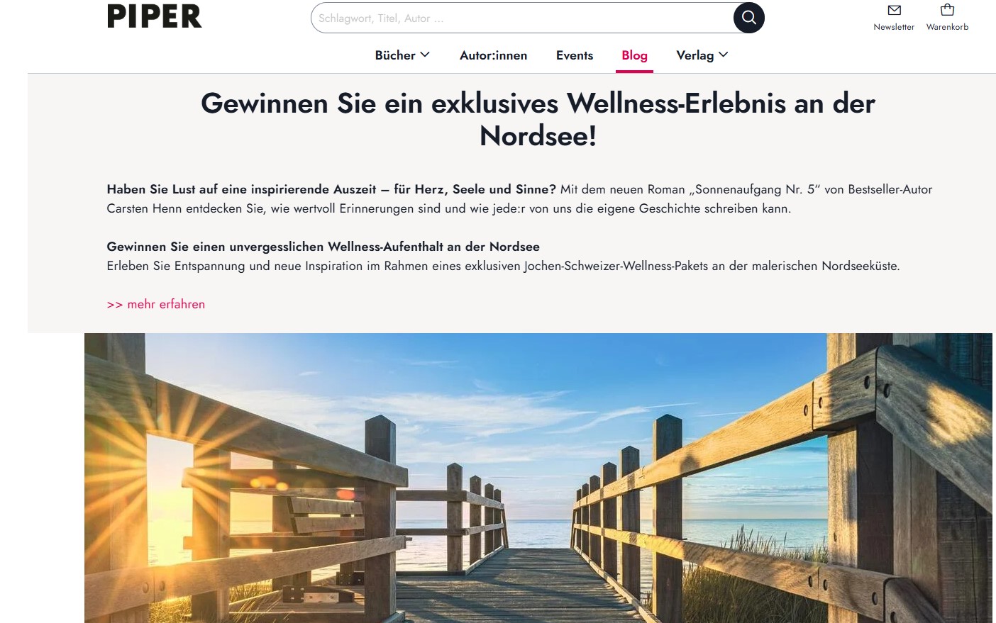 Piper Verlag - 1x1 Wellness Erlebnis an der Nordsee für 2 Personen von Jochen Schweizer