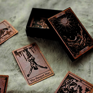 Piper Verlag - Tarotkarten-Set „Das große Arkana“ mit 22 Tarotkarten inkl. mystischer Box