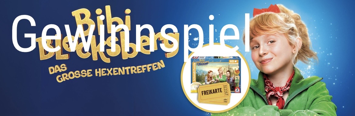 Schmidt Spiele - 10 x 2 Freikarten zum Start des neuen Kinoabenteuers „Bibi Blocksberg – Das große Hexentreffen“ und 10 Kinofilm-Puzzles.