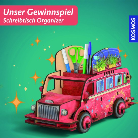 Spielwaren Krömer - 3 x 1 Schreibtisch Organizer von KOSMOS und der Schule der Magischen Tiere