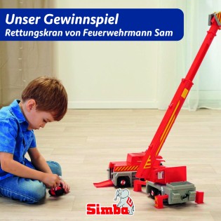 Spielwaren Krömer - 3 x 1 Simba - Rettungskran von Feuerwehrmann Sam