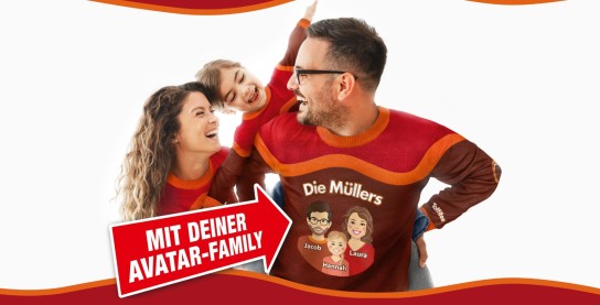 Toffifee - 500 x Pullover Set für die ganze Familie (Produktkauf)