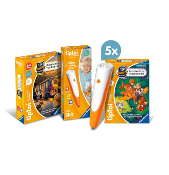 toggo - 5x Paket1x tiptoi® Der Stift1x tiptoi® Team SMART ermittelt – Diebstahl im Tierexpress1x tiptoi® Team SMART ermittelt – Geheimnis im Drachenwald