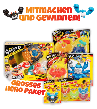 toggo - Hero-Paket bestehend aus: 4x Hero Pack, 1x Versus Pack, 1x Scorpion, 3x Slingers 2er Pack, 2x Slingers 5er Pack, 1x Mega Launcher