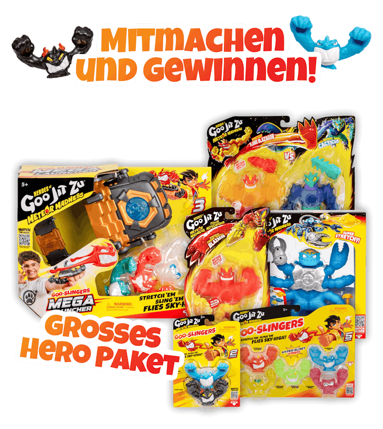 toggo - Hero-Paket bestehend aus: 4x Hero Pack, 1x Versus Pack, 1x Scorpion, 3x Slingers 2er Pack,  2x Slingers 5er Pack, 1x Mega Launcher