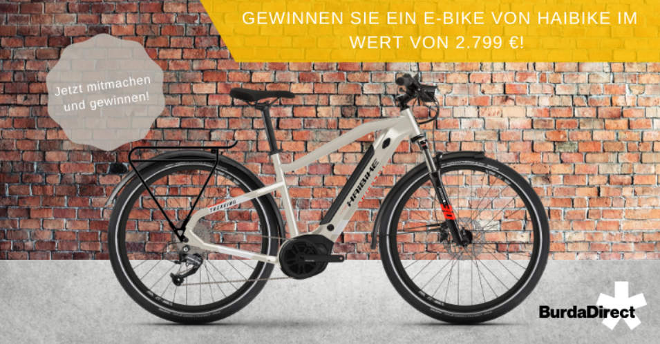 BurdaDirect: ein E-Bike von Haibike im Wert von 2.799 €