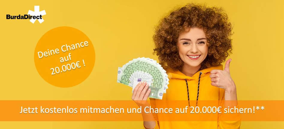 BurdaDirect: Gewinne 20.000 € in bar