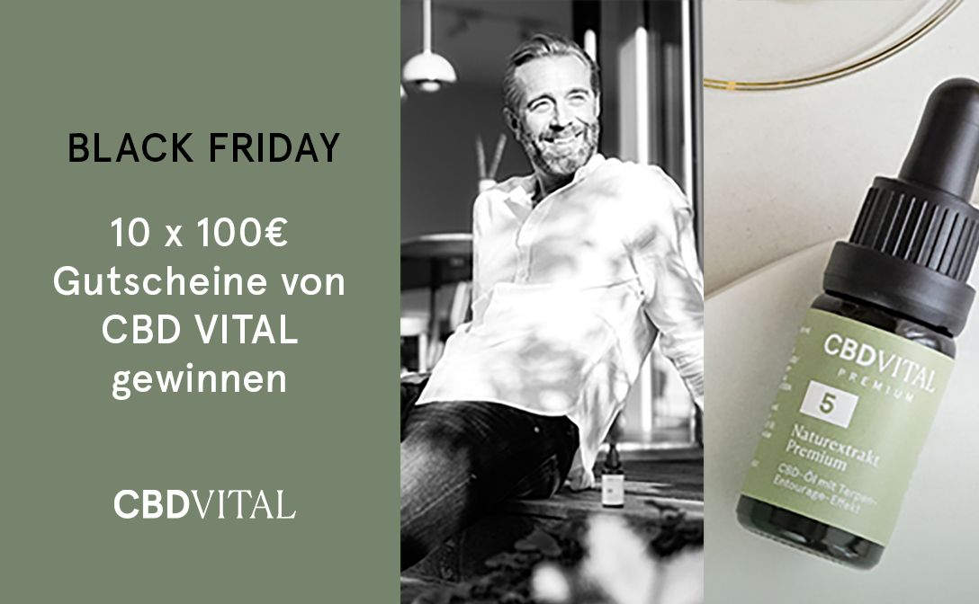 CBD Vital: 10 x 100 € Gutschein zu gewinnen