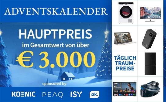 connect: Rundum-sorglos-Wohnungspaket & Top-Markenpreise im Wert von 20.000 € im Adventskalender 2025