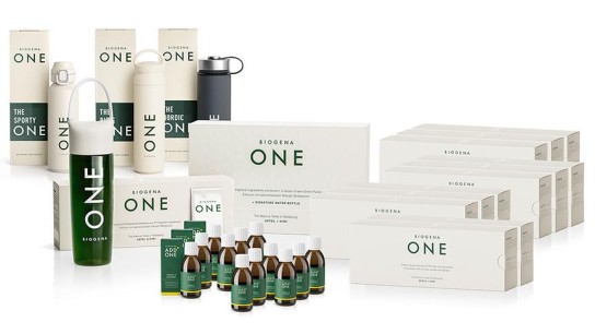 Extra ORF - 12x BIOGENA ONE (bestehend aus 1 Starterbundle + 11 Nachfüllpackungen + 12 ADD ONE Omega 3 + 3 Flaschen - zur Verfügung gestellt von BIOGENA.