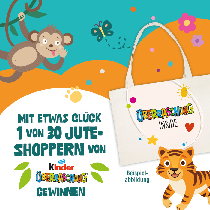 Ferrero - 1 von 30 Jute-Shoppern von kinder Überraschung