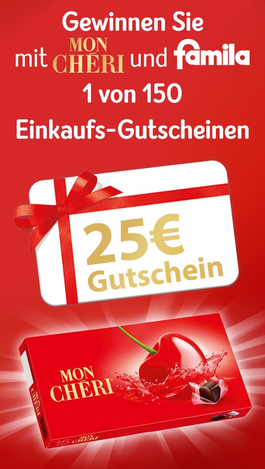 Ferrero - 150 x 25€ Einkaufsgutschein