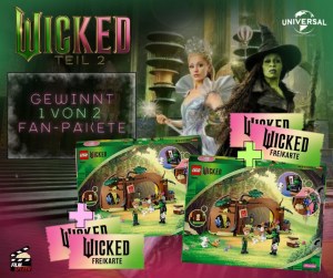 filmspleen - Wicked 2 ,1 von 2 Fan-Paketen bestehend aus je zwei Freikarten und dem LEGO®-Set „Elphabas Versteck“ (75687).– Wicked Elphabas Versteck