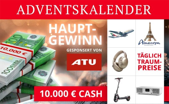 FOCUS Online: 10.000 € Cash & Tagespreise im Wert von über 35.000 € im Adventskalender 2025