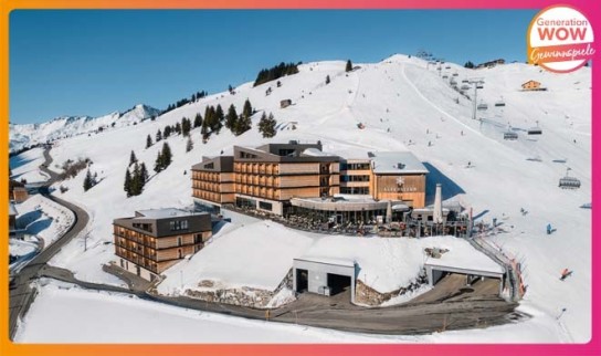 Generation WOW - 1 x einen Urlaub in Österreich mit 4 Übernachtungen für 2 Personen im Doppelzimmer samt Halbpension im Genießerhotel Alpenstern direkt in dem Skigebiet Damüls-Mellau