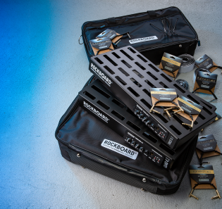 gitarrebass - 1× RockBoard Power MOD 150 mit RockBoard Quad 4.1 inkl. Tasche, Klettband & Patchkabel-Set,1× RockBoard Power MOD 75 mit RockBoard Tres 3.1 inkl. Tasche, Klettband & Patchkabel-Set