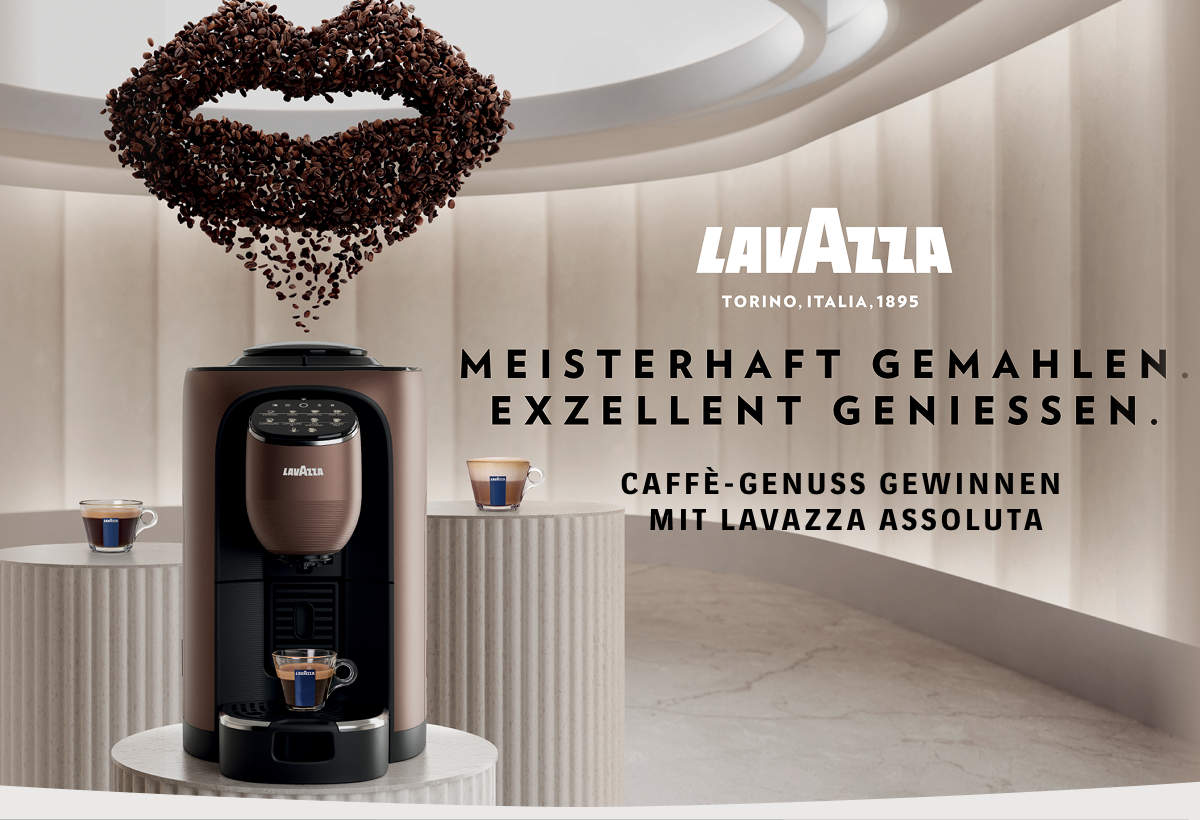 Lavazza: 3 x Lavazza Assoluta Kaffee-vollautomat und 3 x Jahresvorrat Espresso-Bohnen zu gewinnen