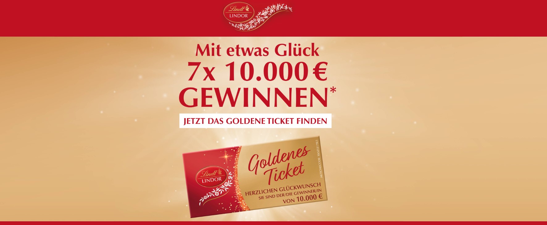 Lindt - 7x 10.000 Euro (Produktkauf Lindt)