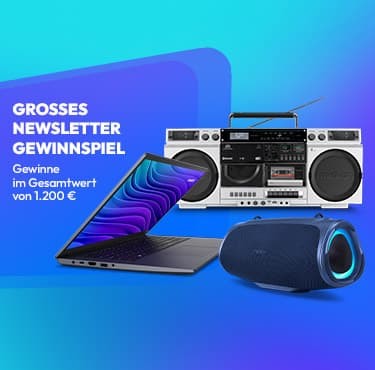 MEDION - 1 x Avantum 17 E1 Laptop, 2 x LIFE® P66538 Retro-Boombox,2 x LIFE® P61746 Tragbarer Bluetooth® Lautsprecher