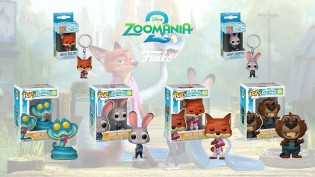 myFanbase - komplettes Funko POP!-Set zum Film“ Zoomania 2“ bestehend aus Judy Hopps, Nick Wilde, Gary De'Snake und Nibbles Maplestick als Vinylfiguren sowie zwei Schlüsselanhängern