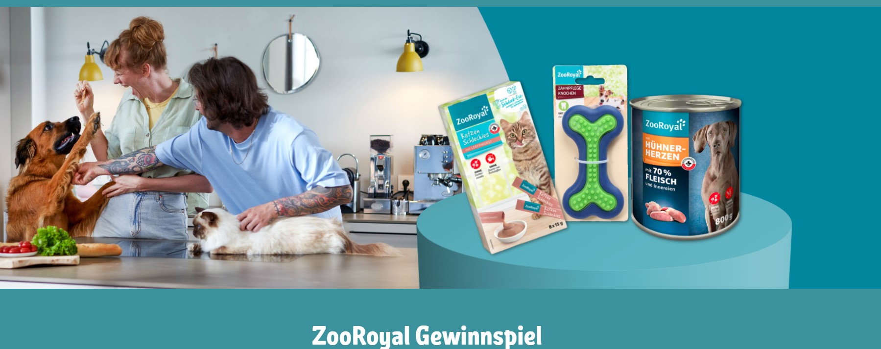 REWE - 1x100 Euro Gutschein, 5x50 Euro Gutschein und 10x25 Euro Gutschein für ZooRoyal Onlineshop (Produktkauf)