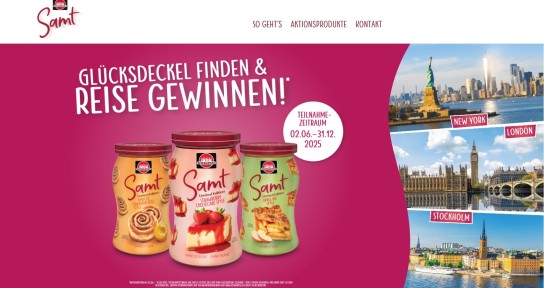 Schwartau - 3x1 Reisegutschein von Tui im Wert von 5.000 Euro für die Städte New York, London und Stockholm (Produktkauf)