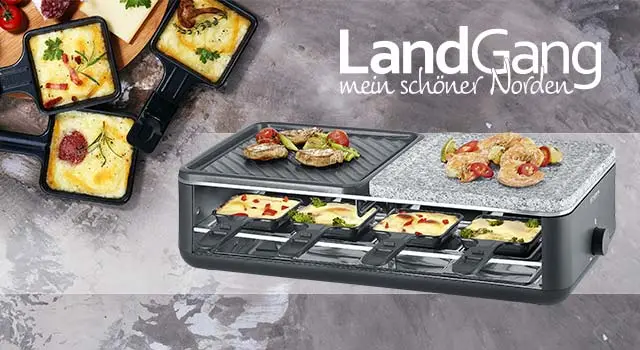 shz - 10 x 1 Severin-Raclette-Grill mit Natursteinplatte