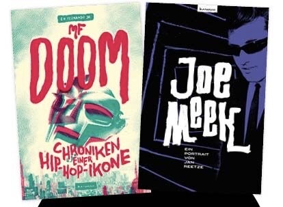 SLAM Media - 2x „MI Doom: Chroniken einer Hip-Hop-Ikone"von S. H. Fernando Jr. 2x „Joe Meek: Ein Portrait"von Jan Reetze