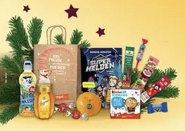 tegut - Nikolaustüte (Süßigkeiten, Getränke und Warenproben in wechselnder Zusammensetzung)