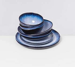 amicella - 8-teiliges Motel a Mio Geschirr-Set „Whitewater“