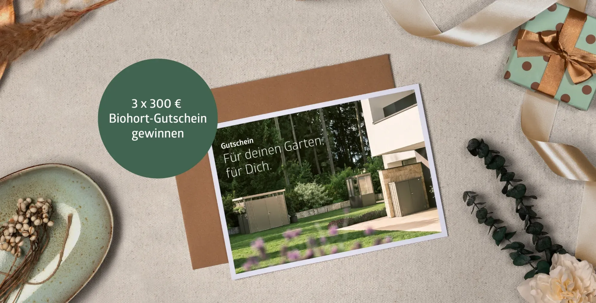 biohort - einen von 3 Biohort-Gutscheinen im Wert von je 300 €