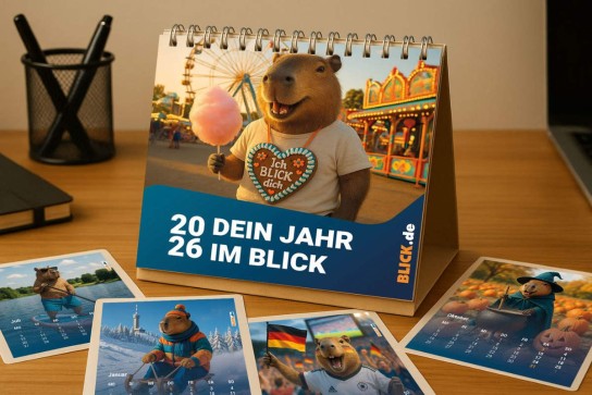 BLICK.de: 50 exklusive Capybara-Tischkalender für 2026 zu gewinnen