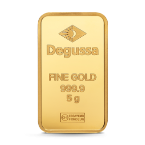 Degussa - 3x 5 g Degussa Goldbarren