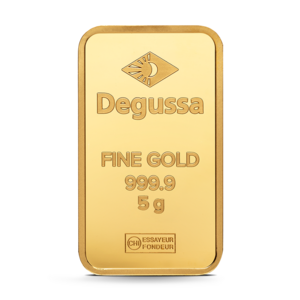 Degussa - 3x 5 g Degussa Goldbarren