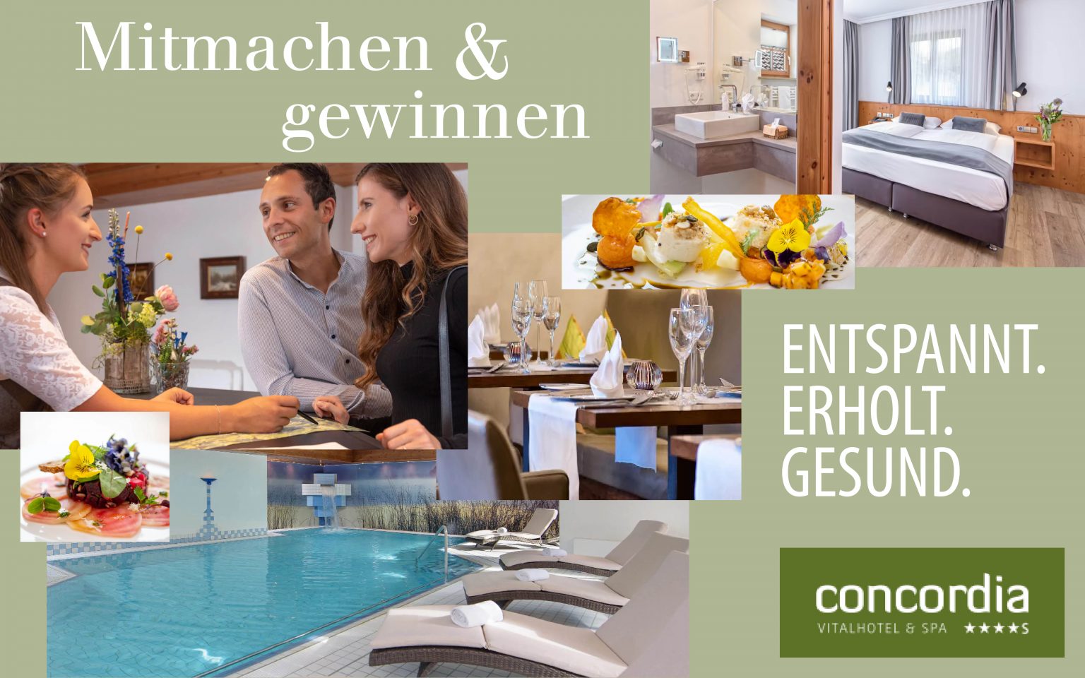 Deutschlands schönste Reiseziele - CONCORDIA Vitalhotel & SPA Oberstaufen 7 Übernachtungen für 2 Personen in einer Suiten. inkl. Verwöhnpension, sowie Wellnesspaket „Gesund & Vital Komfort“