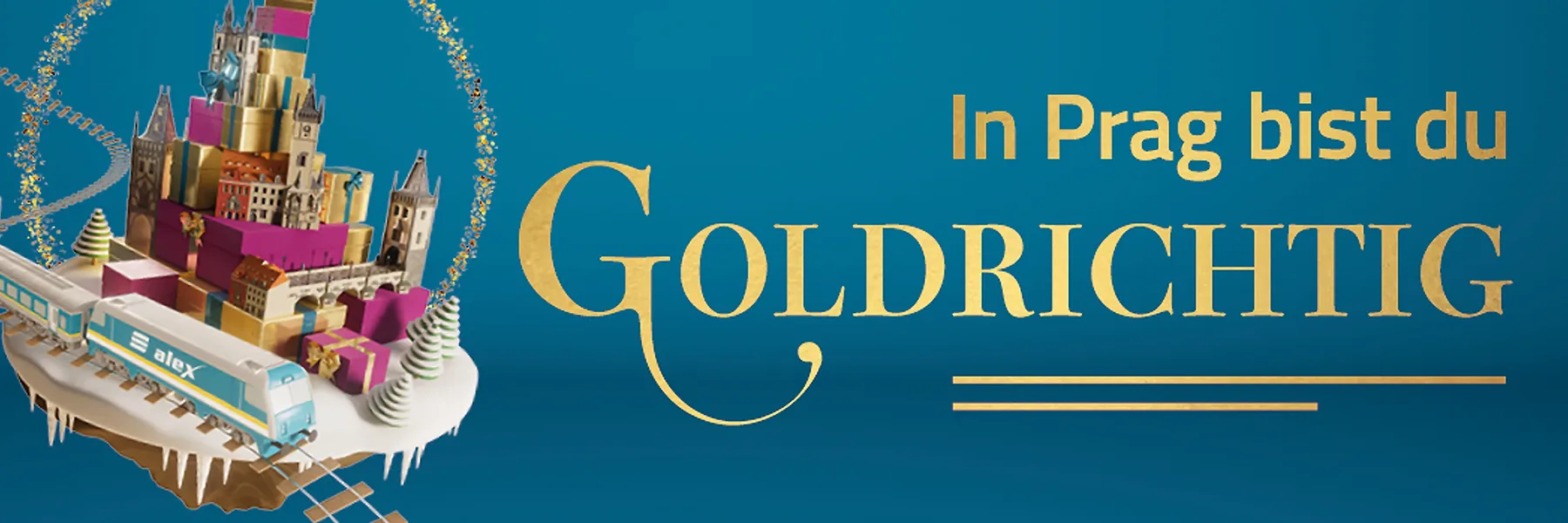 Die Länderbahn - Trip in die Goldene Stadt Prag: 3× je 2 Übernachtungen für 2 Personen Inklusive CoolPass mit Zugang zu über 70 AttraktionenKostenlose Hin- und Rückfahrt mit dem Prag-Spezial-Ticket